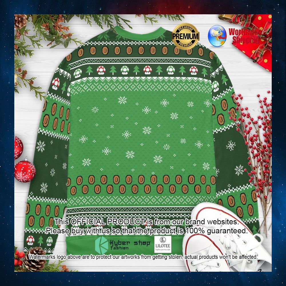 its a tree mario super mario christmas sweater 2 915