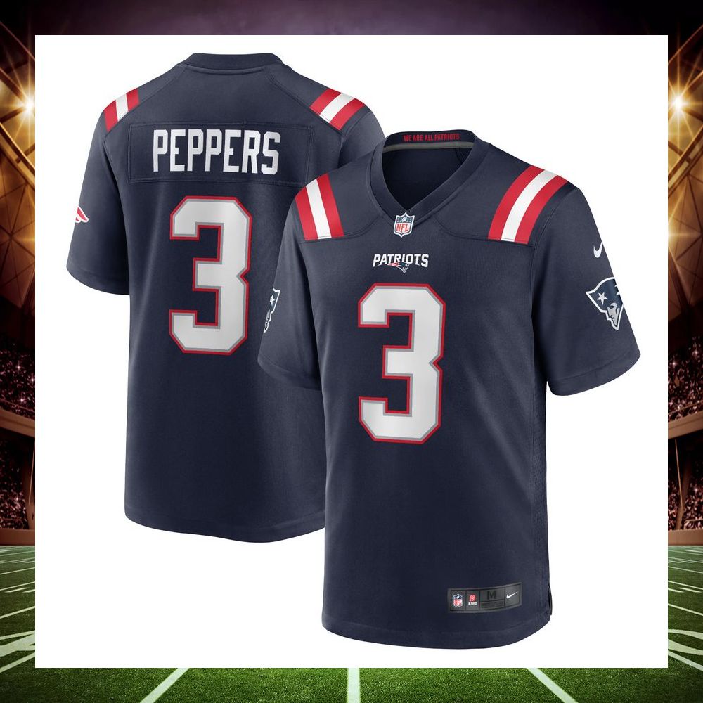 jabrill peppers new england patriots navy football jersey 1 587