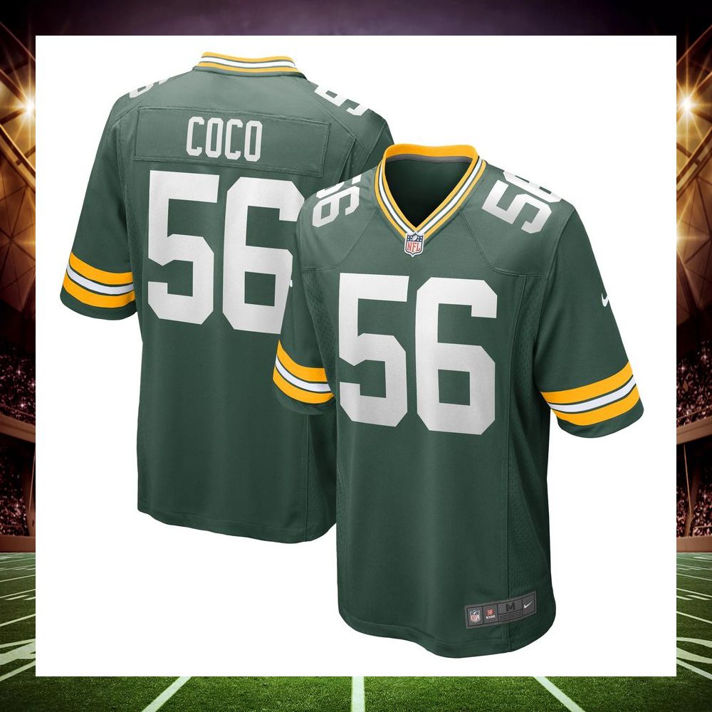 jack coco green bay packers green football jersey 1 666