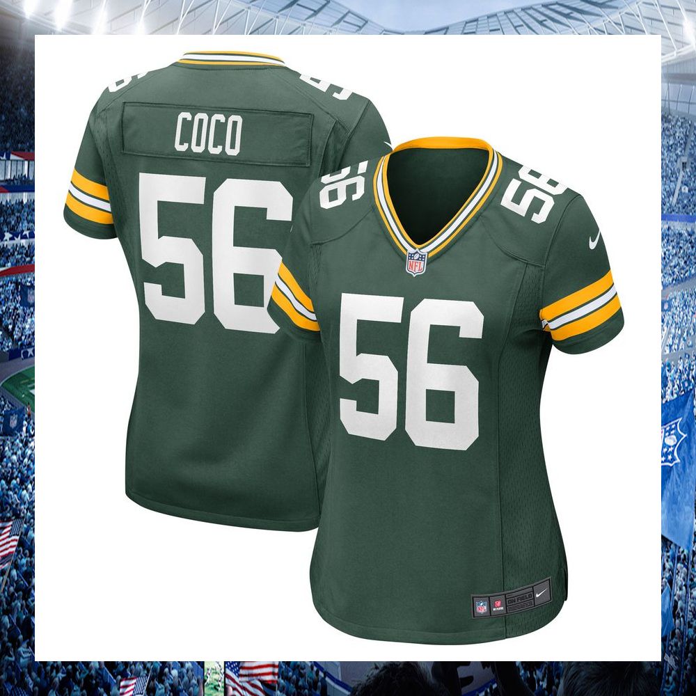 jack coco green bay packers nike womens green football jersey 1 214