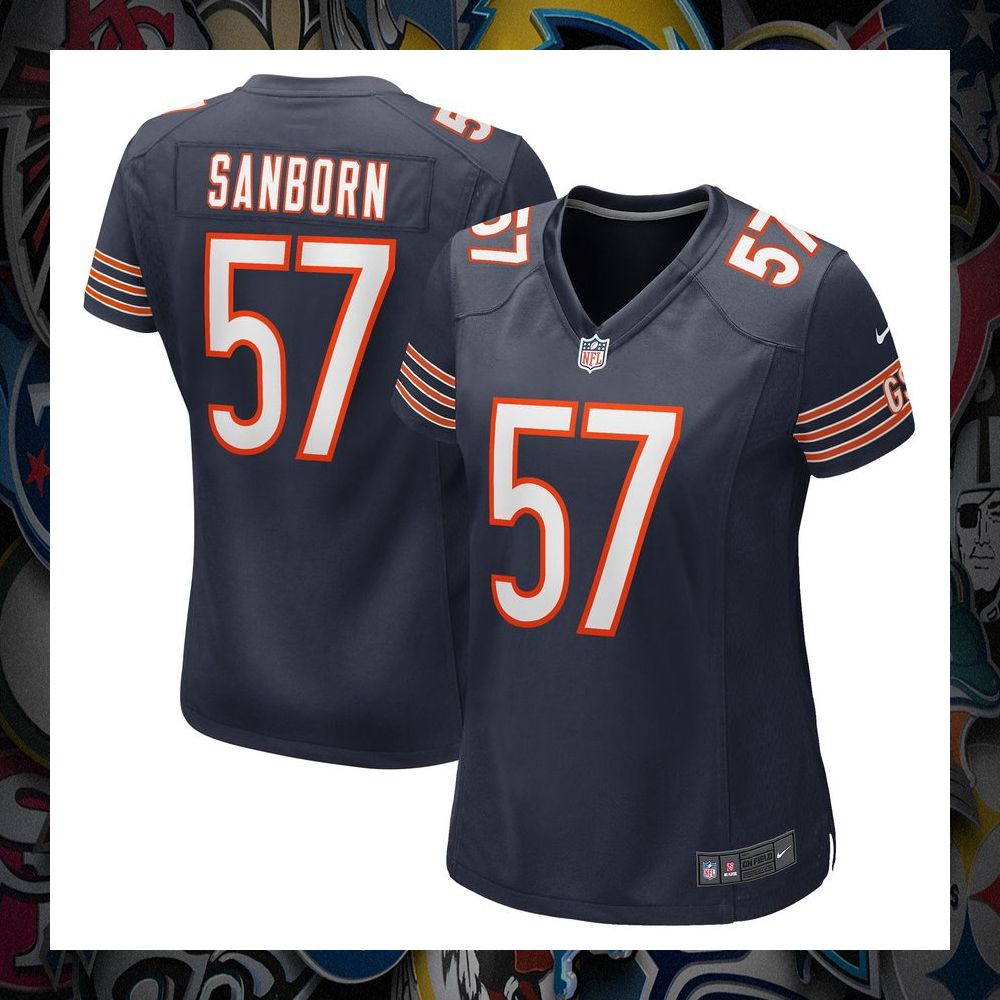 jack sanborn chicago bears womens navy football jersey 1 554