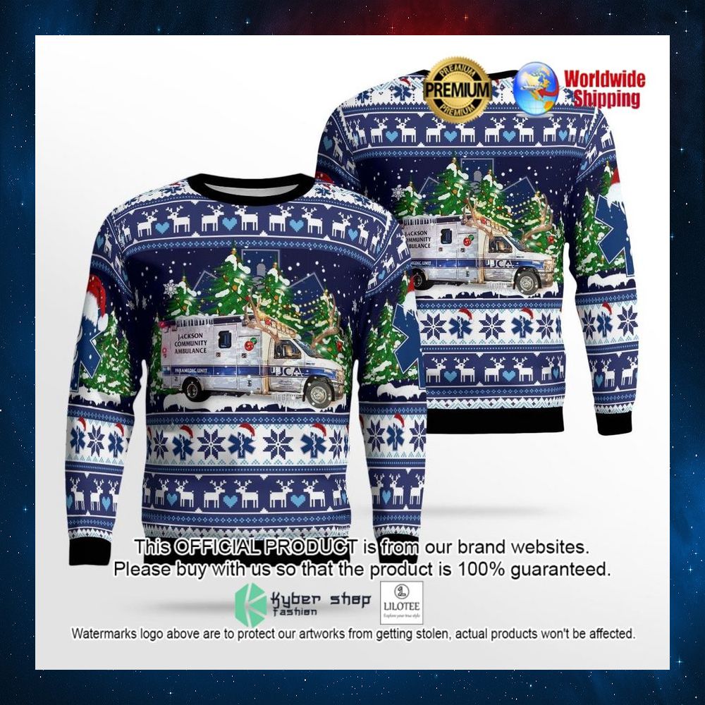 jackson michigan jackson community ambulance sweater 1 587