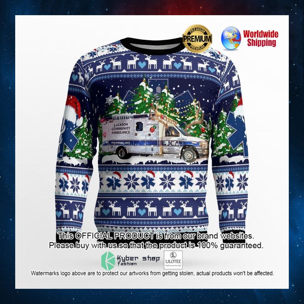 jackson michigan jackson community ambulance sweater 2 131