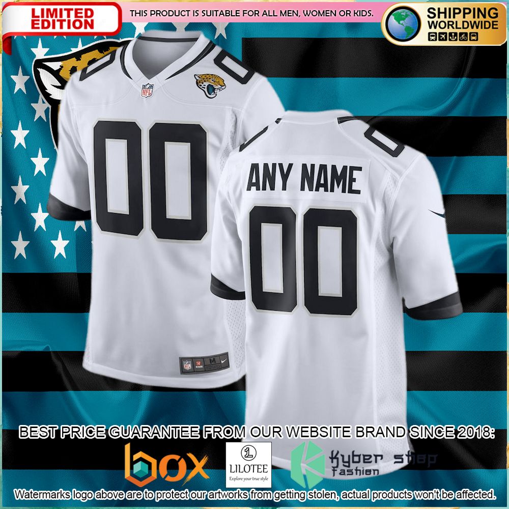 jacksonville jaguars nike custom white football jersey 1 644