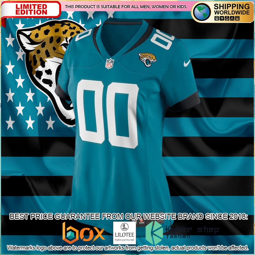 jacksonville jaguars nike womens alternate custom teal football jersey 2 752