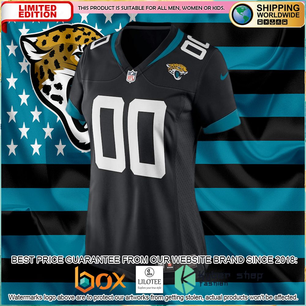 jacksonville jaguars nike womens custom black football jersey 2 674