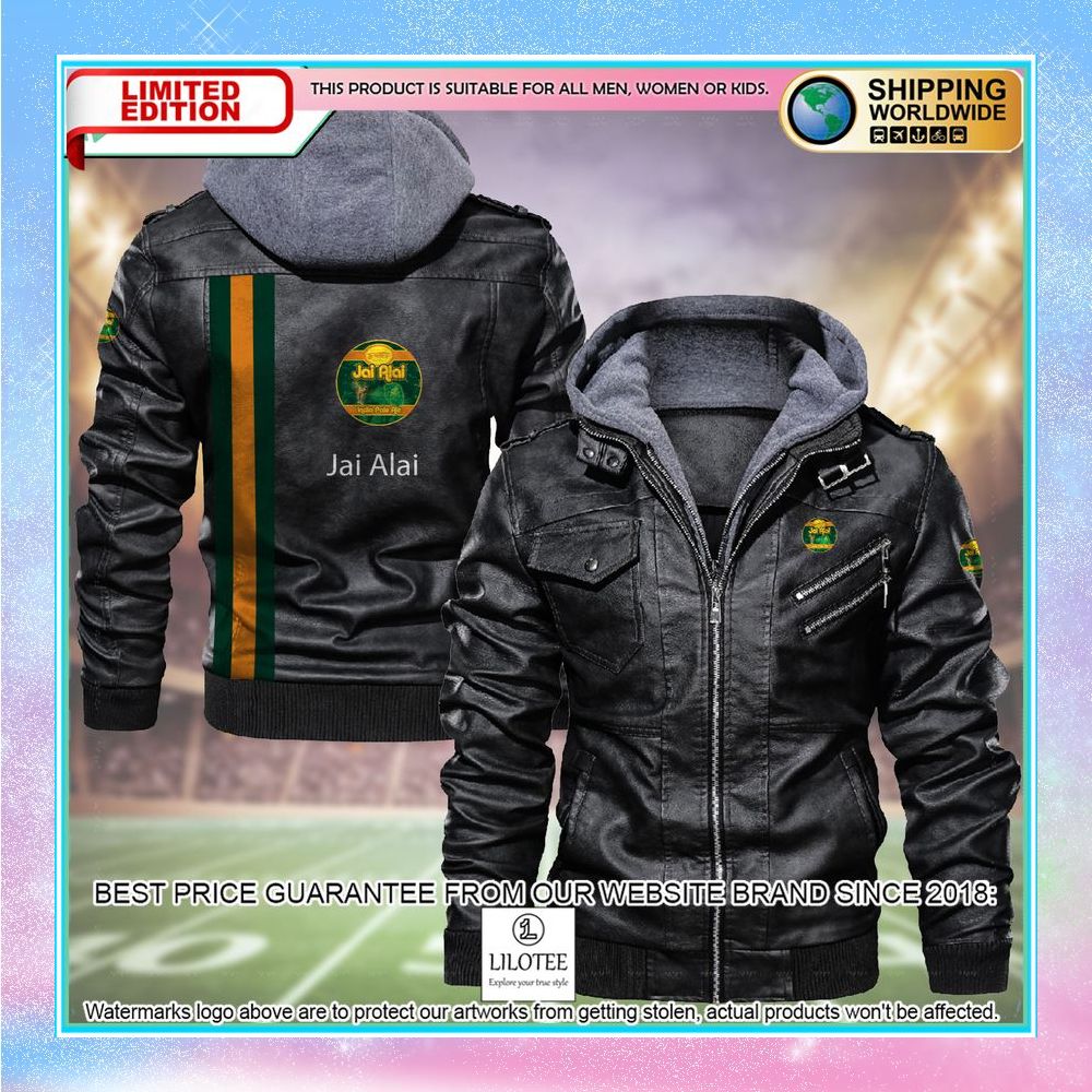 jai alai leather jacket fleece jacket 1 208