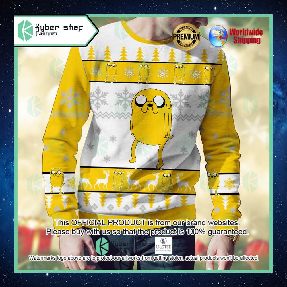 jake the dog adventure time christmas sweater 1 186