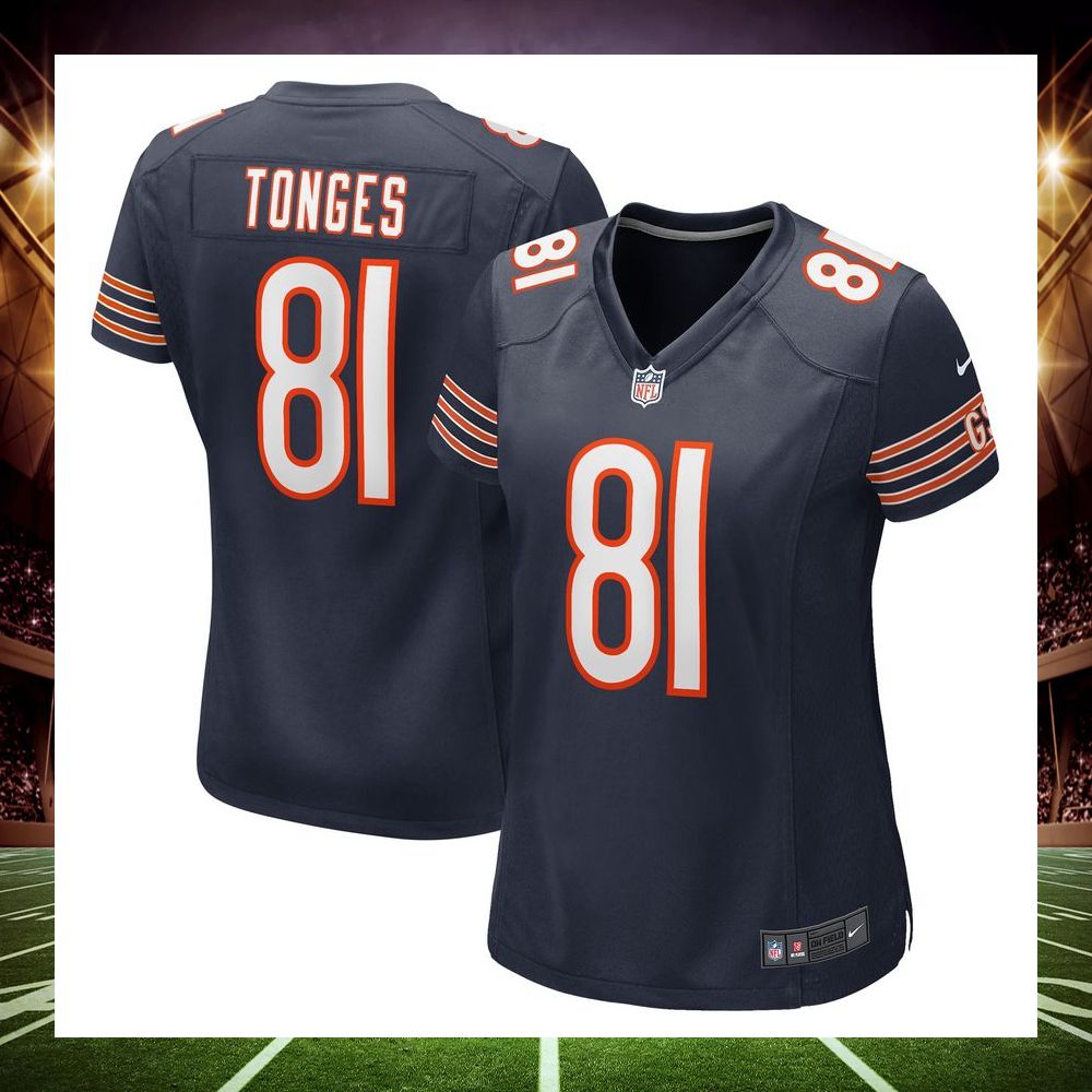 jake tonges chicago bears navy football jersey 1 476