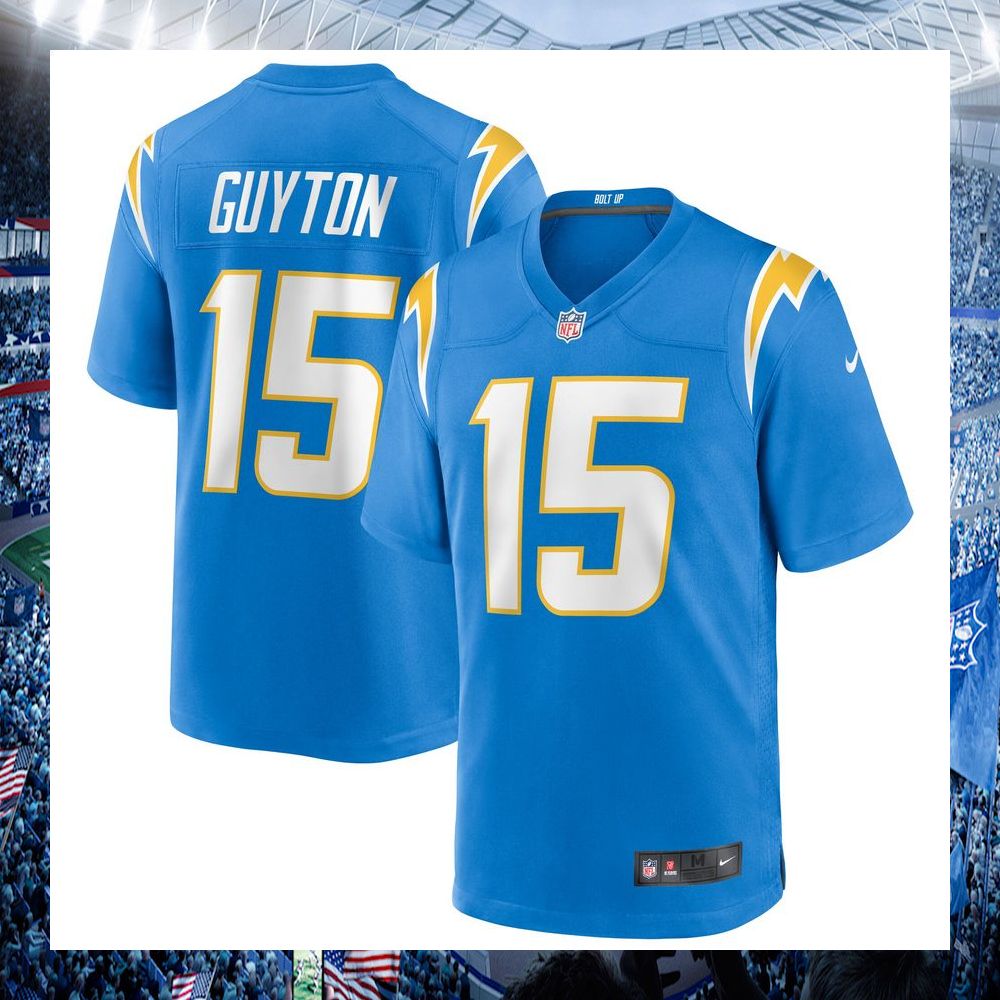 jalen guyton los angeles chargers nike powder blue football jersey 1 425
