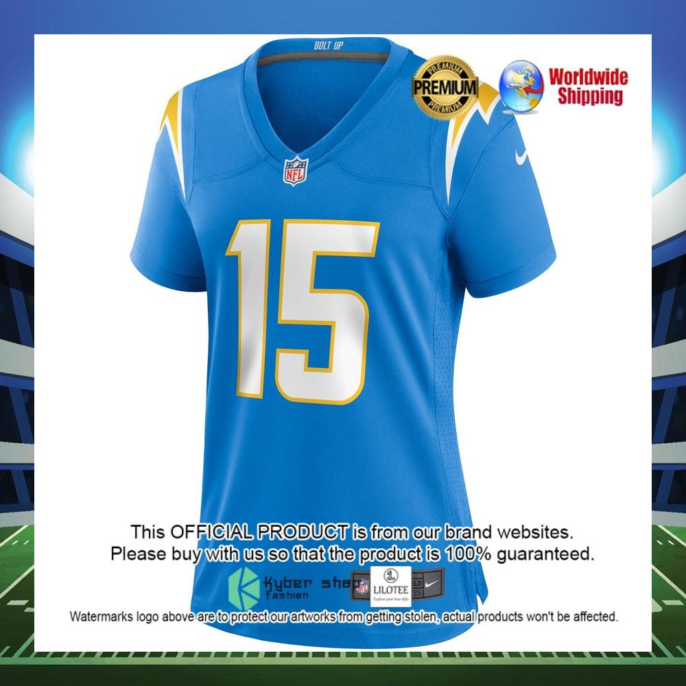 jalen guyton los angeles chargers nike womens player game powder blue football jersey 2 316