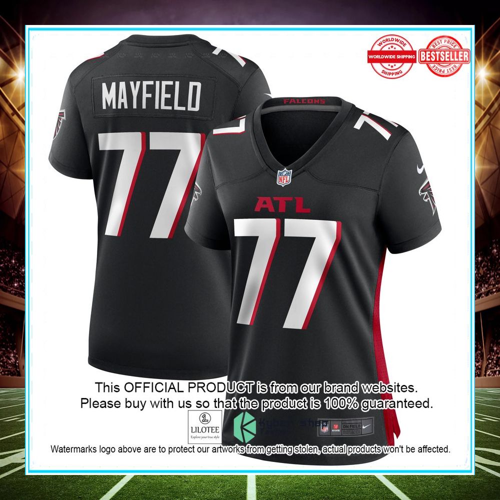 jalen mayfield atlanta falcons black football jersey 1 301