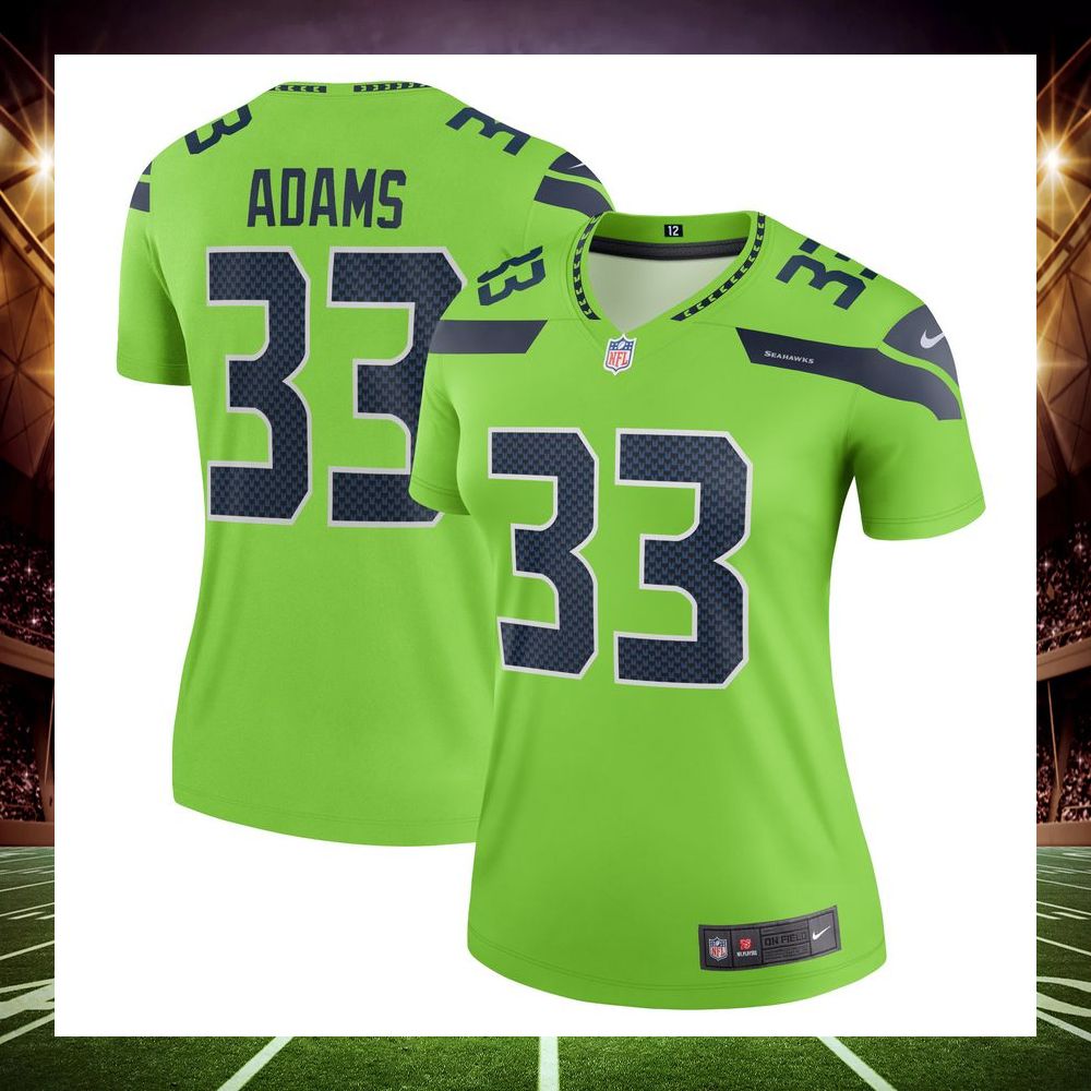 jamal adams seattle seahawks legend neon green football jersey 1 735