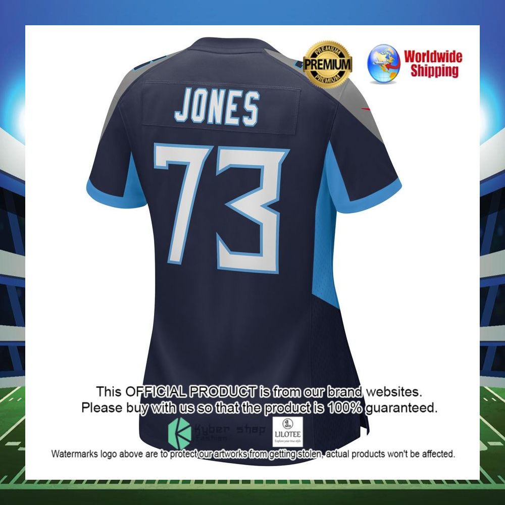 Jamarco Jones Tennessee Titans Nike Women's Player Game Navy Football Jersey - LIMITED EDITION 3 jamarco jones tennessee titans nike womens player game navy football jersey 3 76