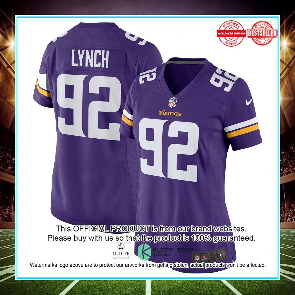 james lynch minnesota vikings nike purple football jersey 1 152