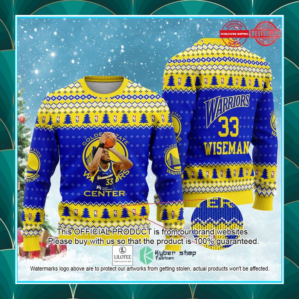 james wiseman golden states warriors nba christmas sweater 1 520