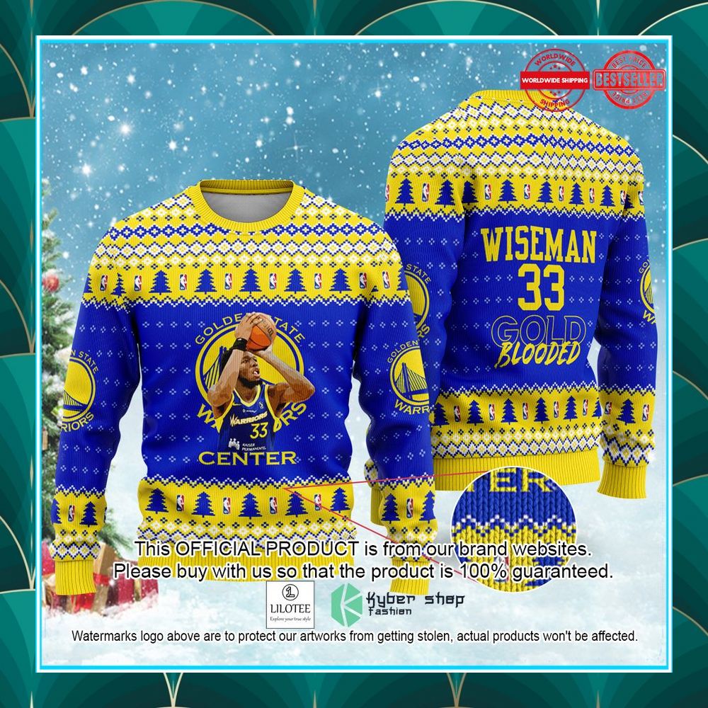 james wiseman golden states warriors nba merry christmas christmas sweater 1 789