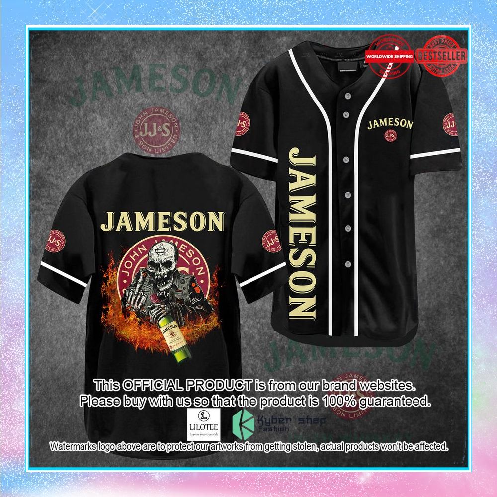 jameson skull black baseball jersey 1 367