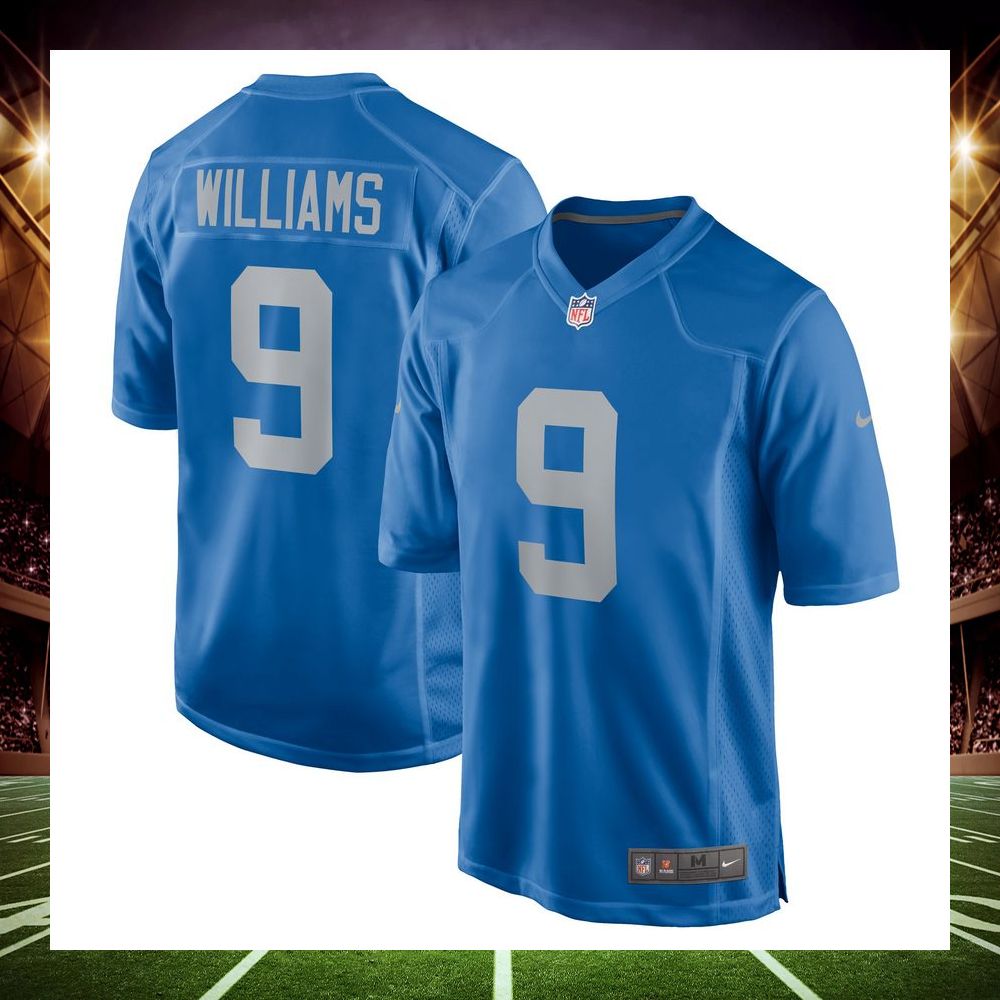 Jameson Williams Detroit Lions Blue Football Jersey - LIMITED EDITION 4 jameson williams detroit lions blue football jersey 4 103