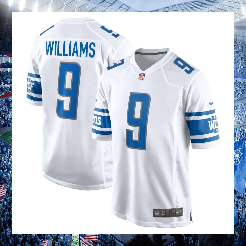 jameson williams detroit lions nike white football jersey 1 398