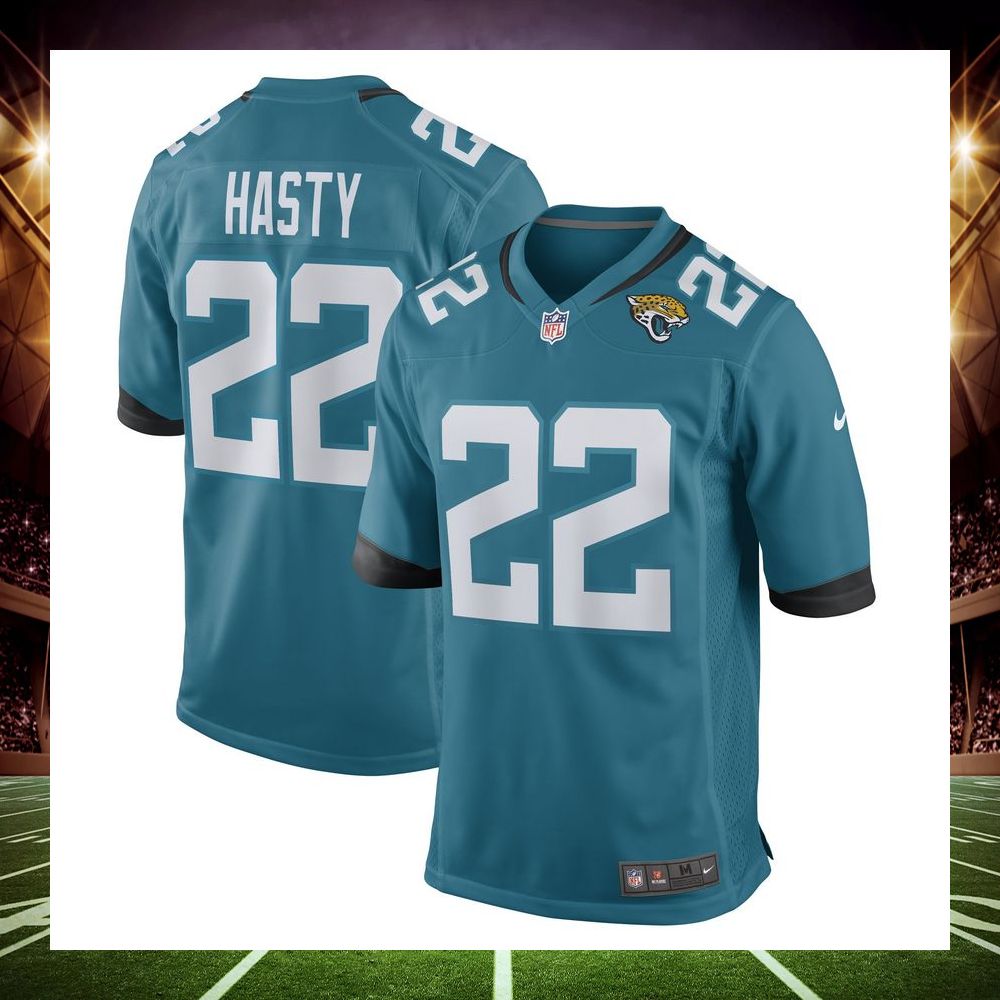 jamycal hasty jacksonville jaguars teal football jersey 1 679