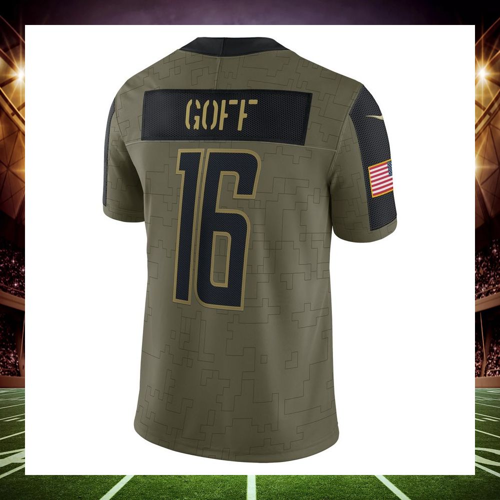 jared goff detroit lions 2021 salute to service limited olive football jersey 3 605