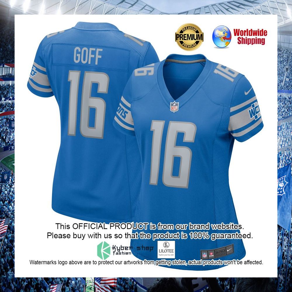 jared goff detroit lions nike womens blue football jersey 1 570