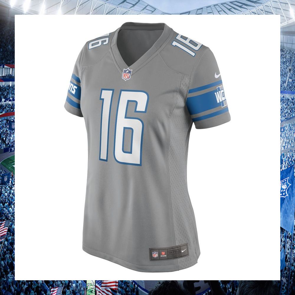 jared goff detroit lions nike womens silver football jersey 2 943