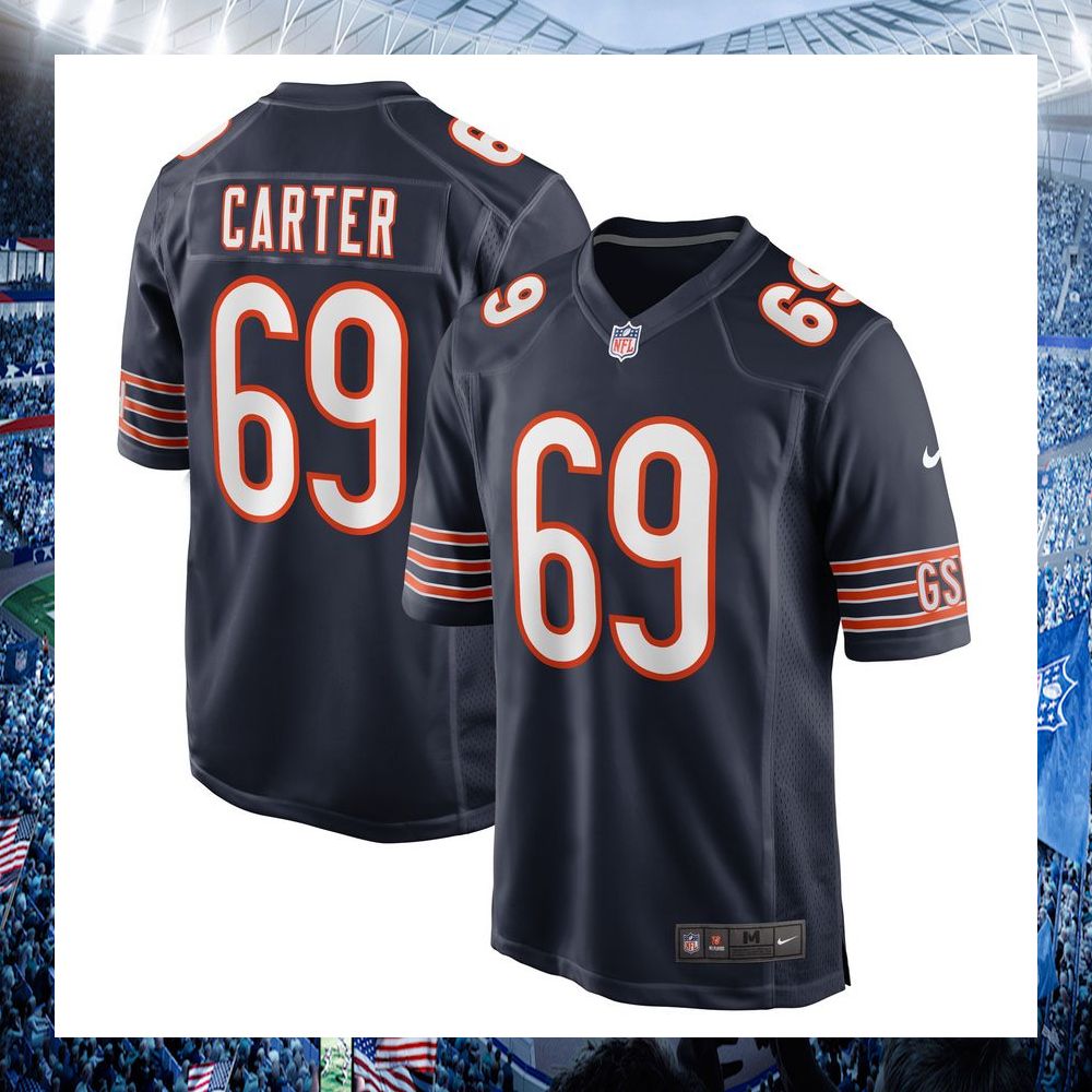 jatyre carter chicago bears nike navy football jersey 1 769