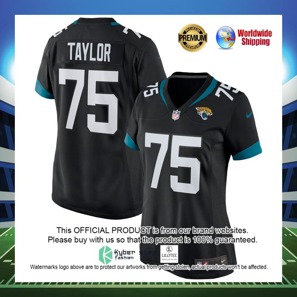 jawaan taylor jacksonville jaguars nike womens game black football jersey 1 485