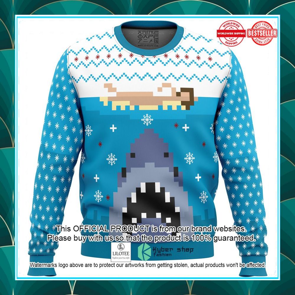 jaws ugly christmas sweater 1 96
