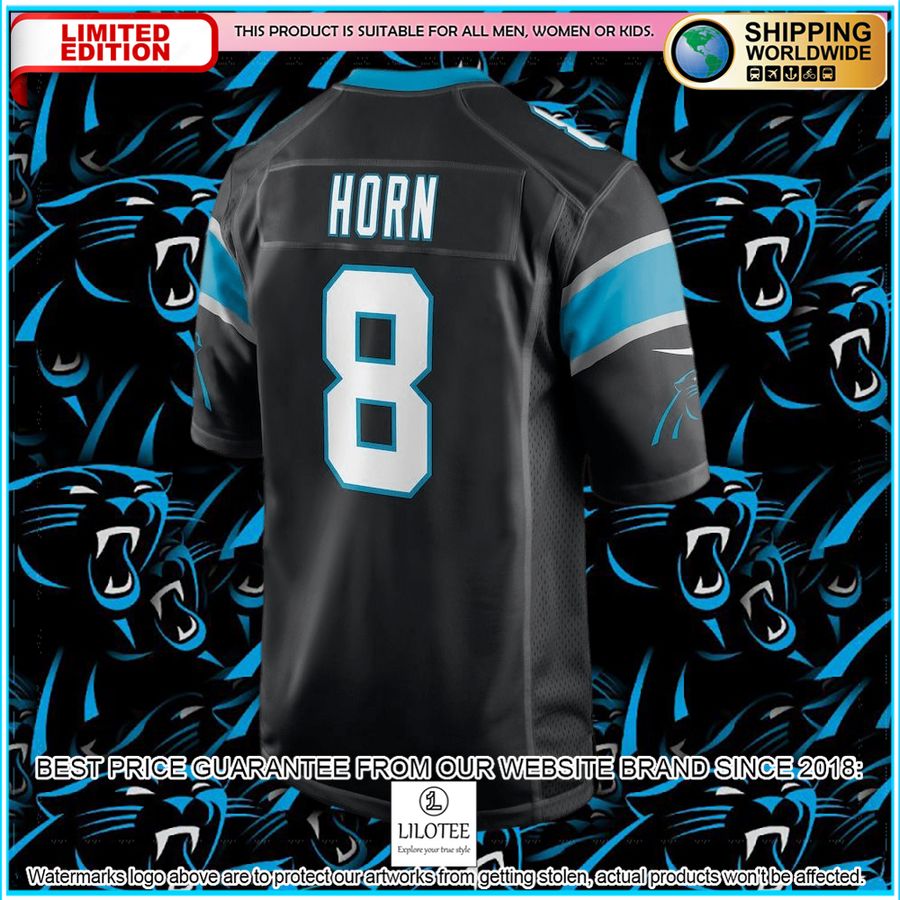 Jaycee Horn Carolina Panthers Player Black Football Jersey 6 jaycee horn carolina panthers player black football jersey 3 574