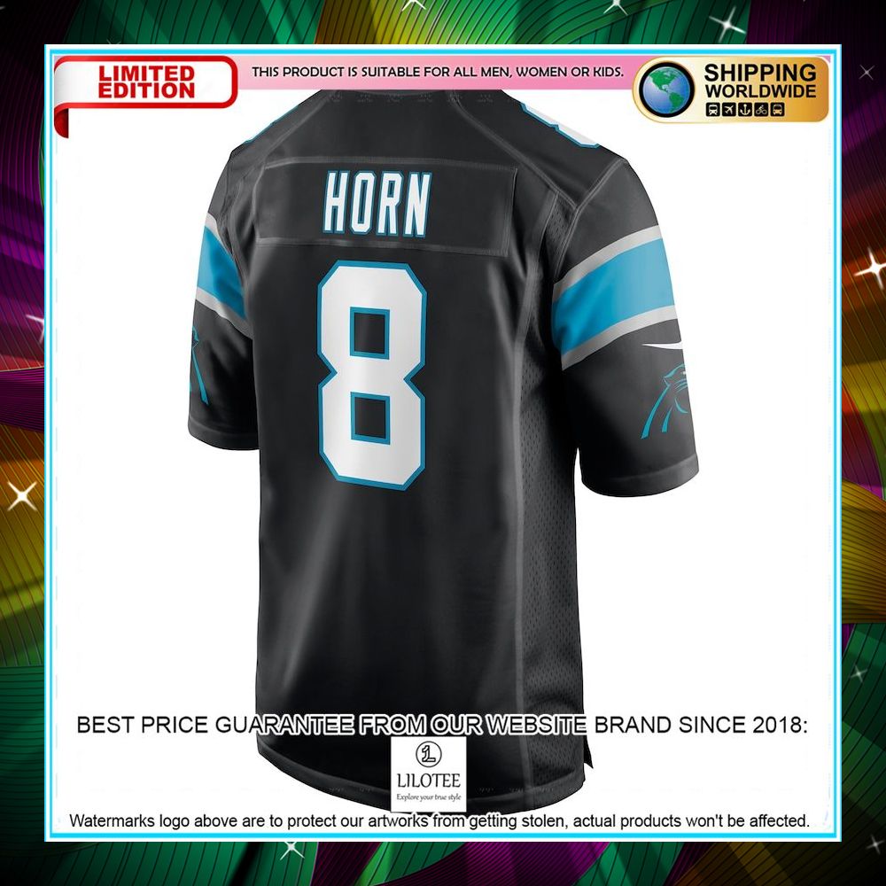 Jaycee Horn Carolina Panthers Player Black Football Jersey 3 jaycee horn carolina panthers player black football jersey 3 632