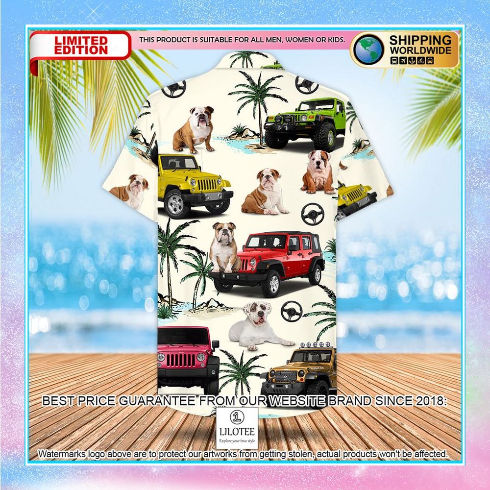 Jeep Bulldog Hawaiian Shirt - LIMITED EDITION 3 jeep bulldog hawaiian shirt 3 271