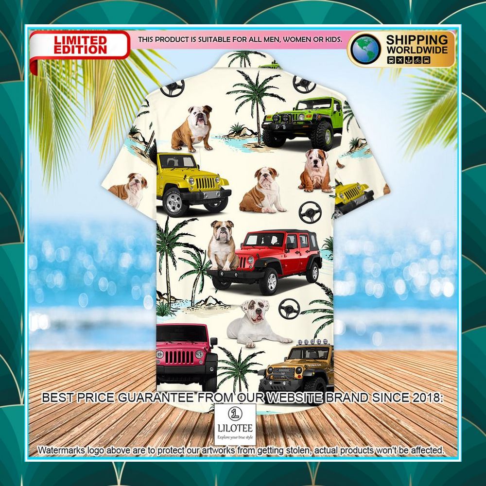 Jeep Bulldog Hawaiian Shirt - LIMITED EDITION 6 jeep bulldog hawaiian shirt 3 333