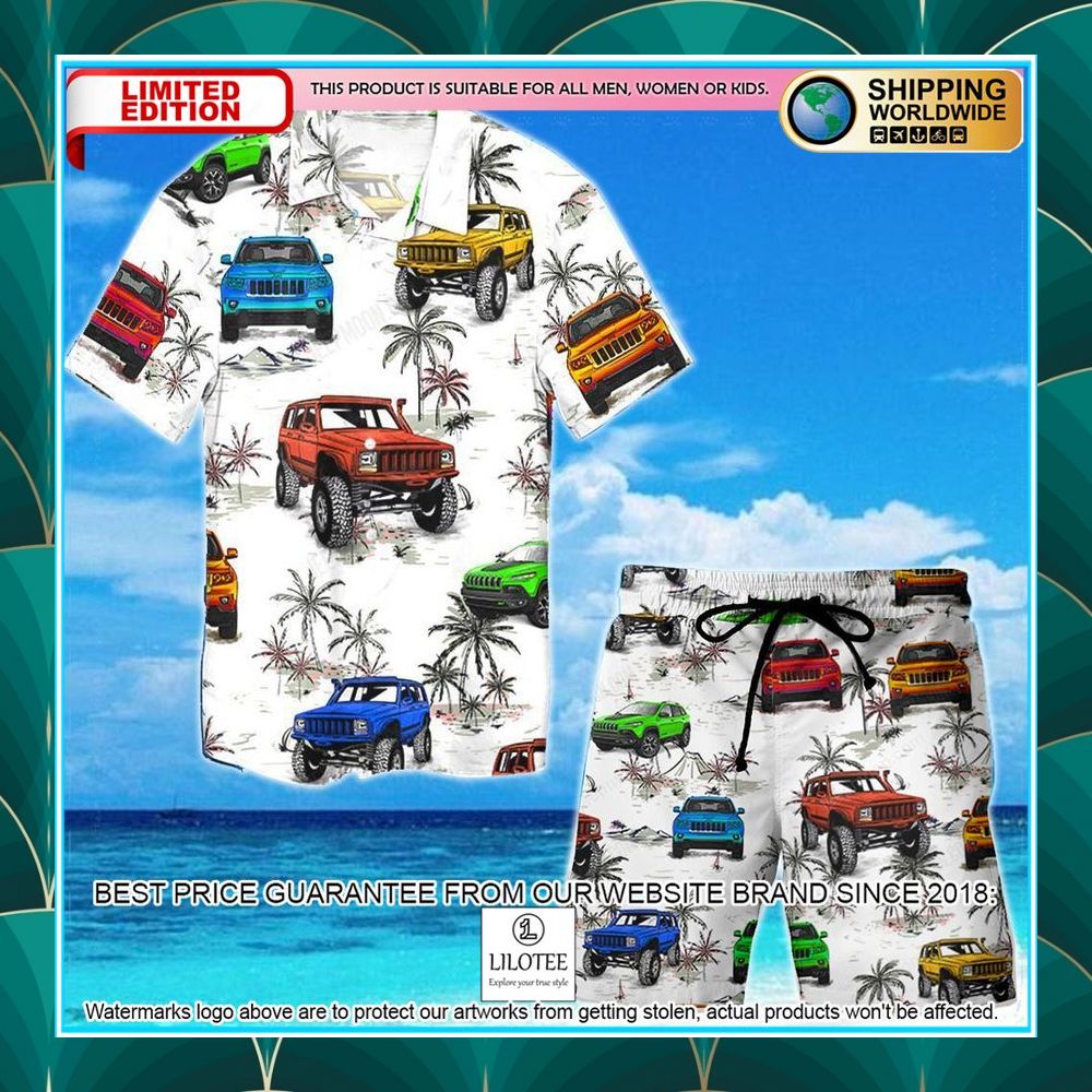 Jeep Cherokee Ocean Hawaiian Shirt, Shorts - LIMITED EDITION 7 jeep cherokee ocean hawaiian shirt shorts 1 777