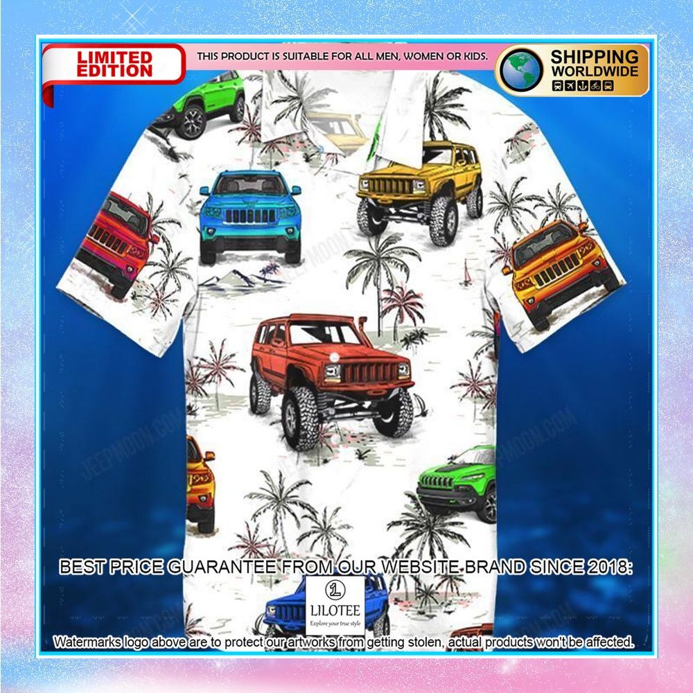 jeep cherokee ocean hawaiian shirt shorts 2 26
