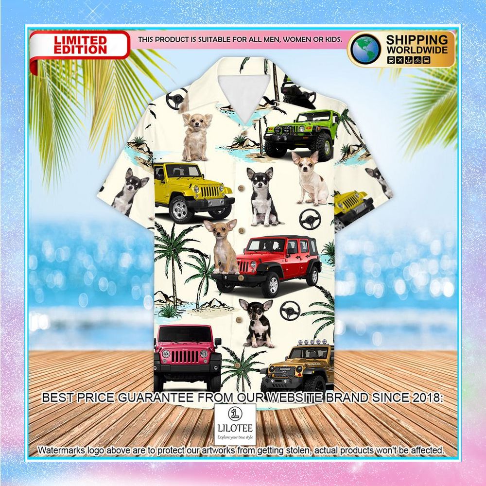 jeep chihuahua hawaiian shirt 2 555