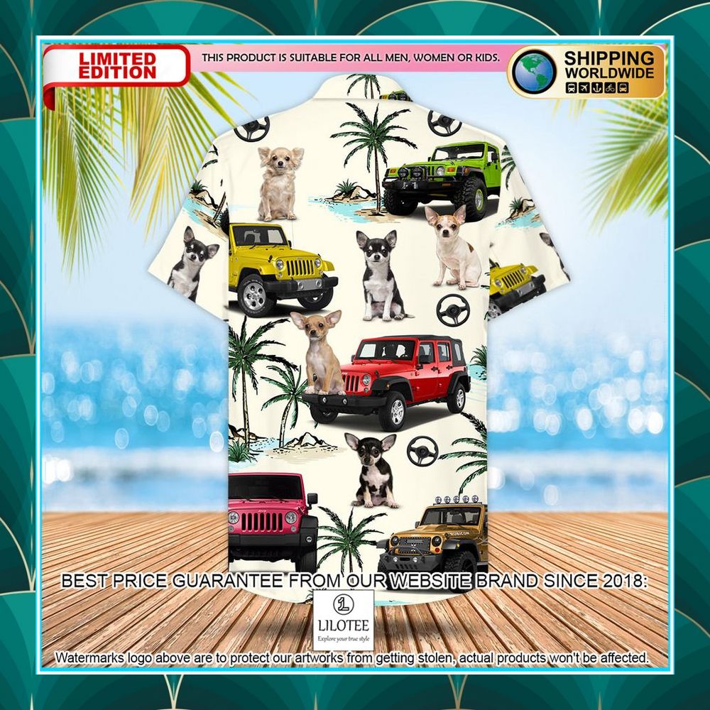 Jeep Chihuahua Hawaiian Shirt - LIMITED EDITION 6 jeep chihuahua hawaiian shirt 3 521