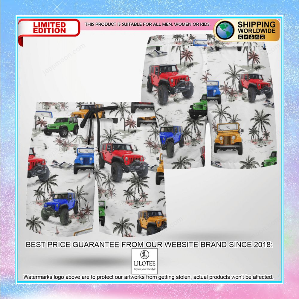 Jeep CJs Ocean Hawaiian Shirt, Shorts - LIMITED EDITION 4 jeep cjs ocean hawaiian shirt shorts 4 12