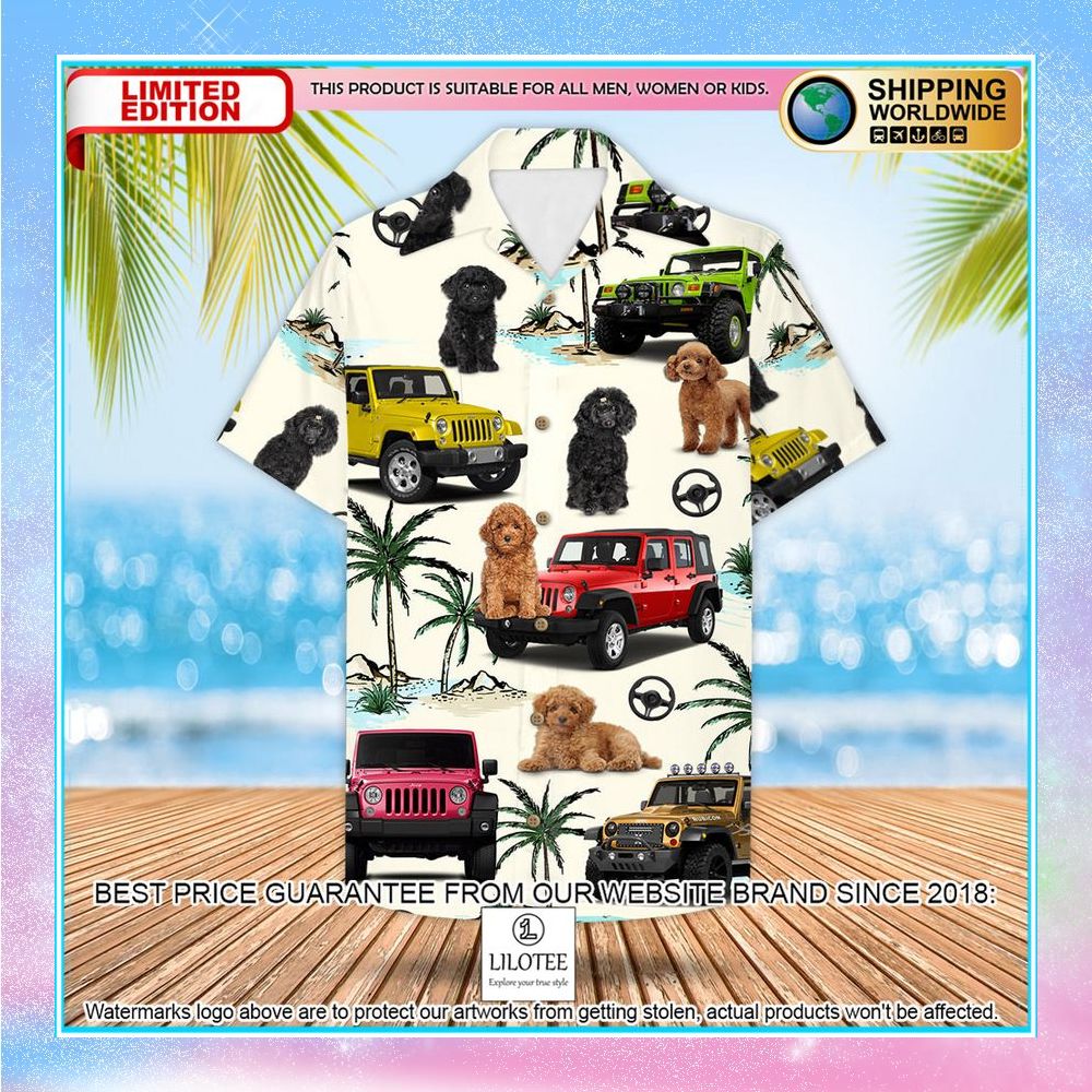 jeep poodle hawaiian shirt 2 381
