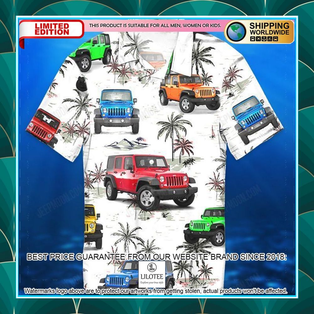 Jeep Wrangler JKU Ocean Hawaiian Shirt, Shorts - LIMITED EDITION 7 jeep wrangler jku ocean hawaiian shirt shorts 2 545