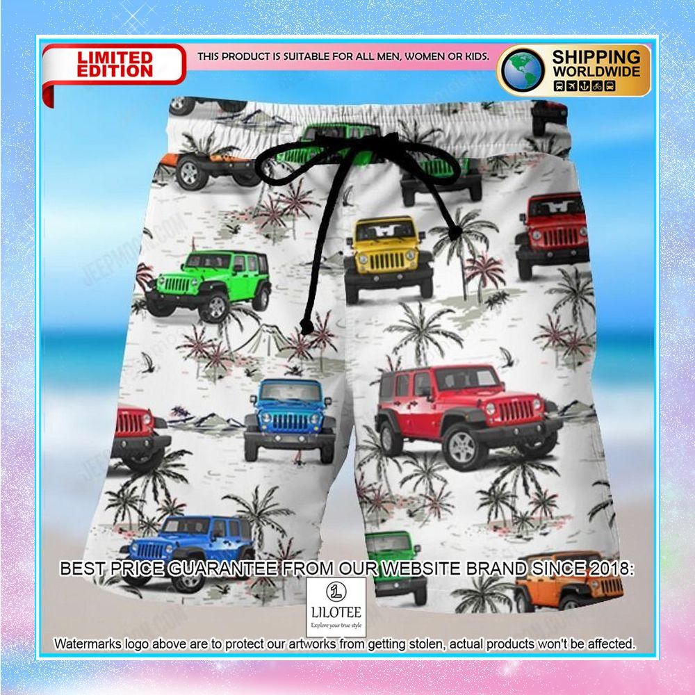 Jeep Wrangler JKU Ocean Hawaiian Shirt, Shorts - LIMITED EDITION 4 jeep wrangler jku ocean hawaiian shirt shorts 4 297