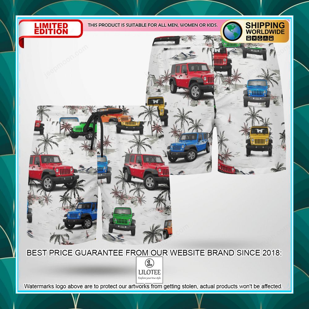 Jeep Wrangler JKU Ocean Hawaiian Shirt, Shorts - LIMITED EDITION 10 jeep wrangler jku ocean hawaiian shirt shorts 5 11