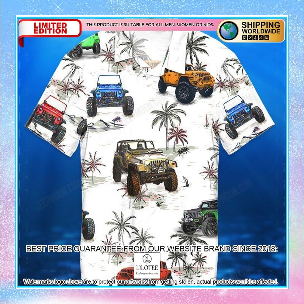 jeep wrangler ocean hawaiian shirt shorts 2 109