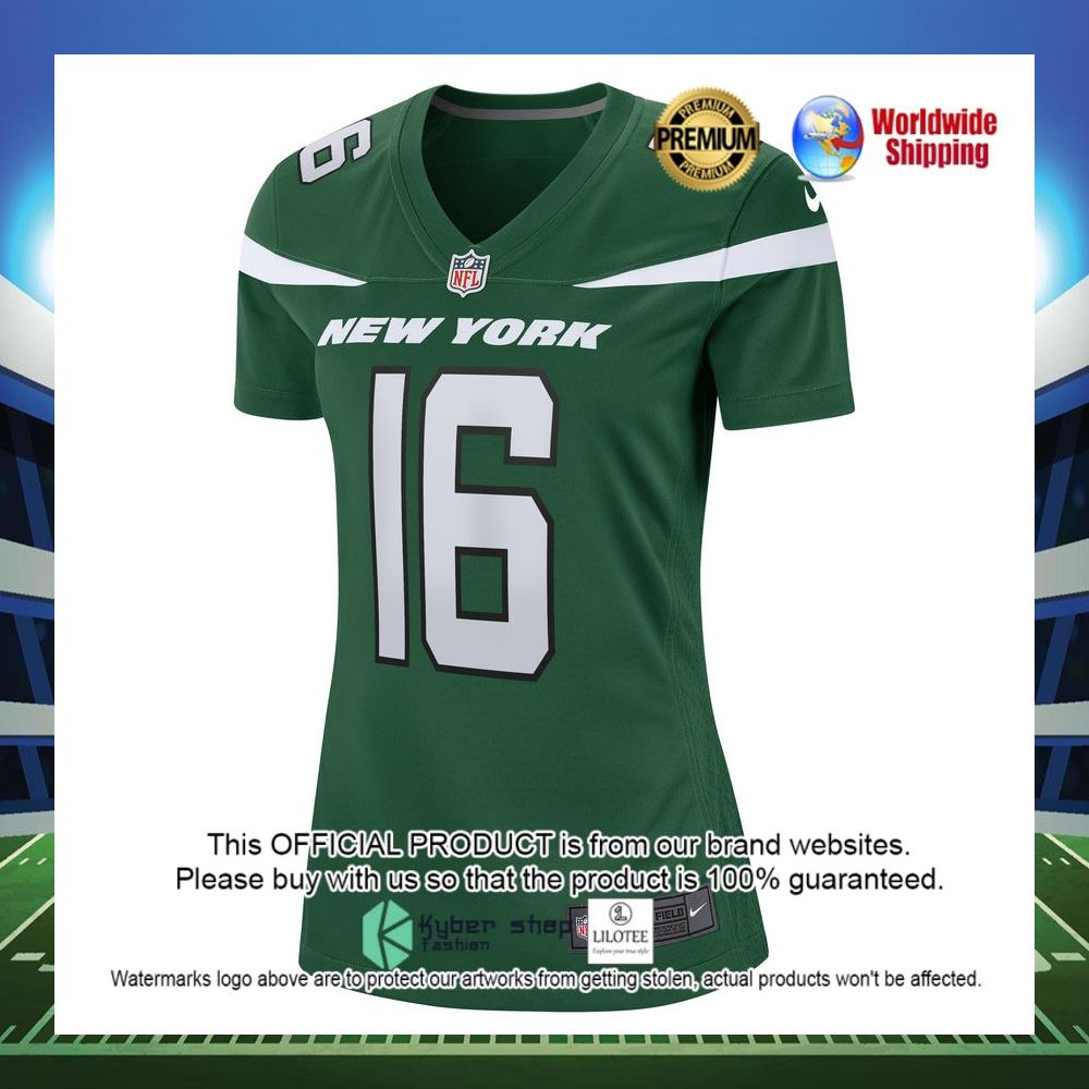 jeff smith new york jets nike womens game gotham green football jersey 2 587