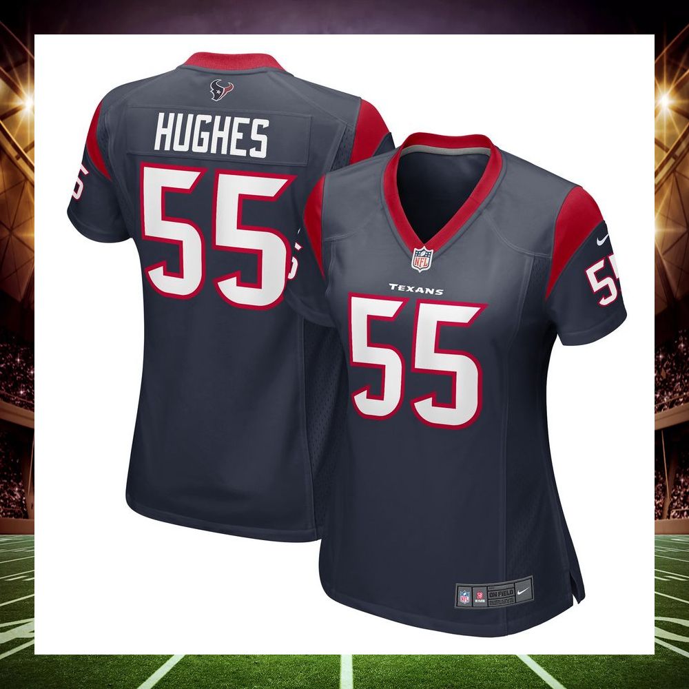 jerry hughes houston texans navy football jersey 1 963