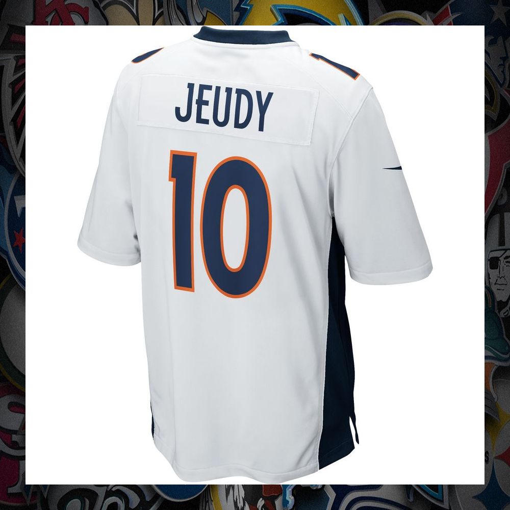 Jerry Jeudy Denver Broncos White Football Jersey 3 jerry jeudy denver broncos white football jersey 3 601