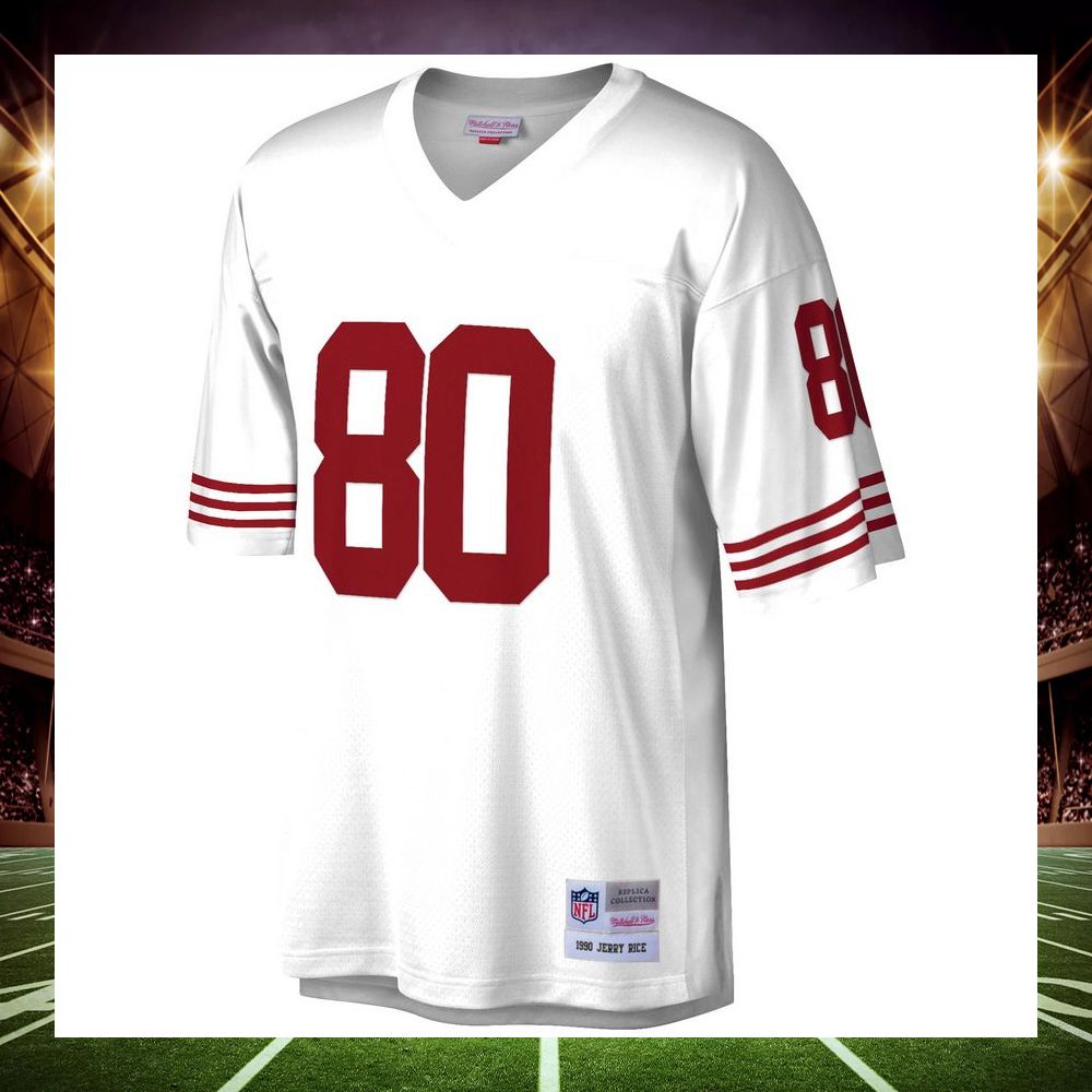 jerry rice san francisco 49ers mitchell ness legacy replica white football jersey 2 479