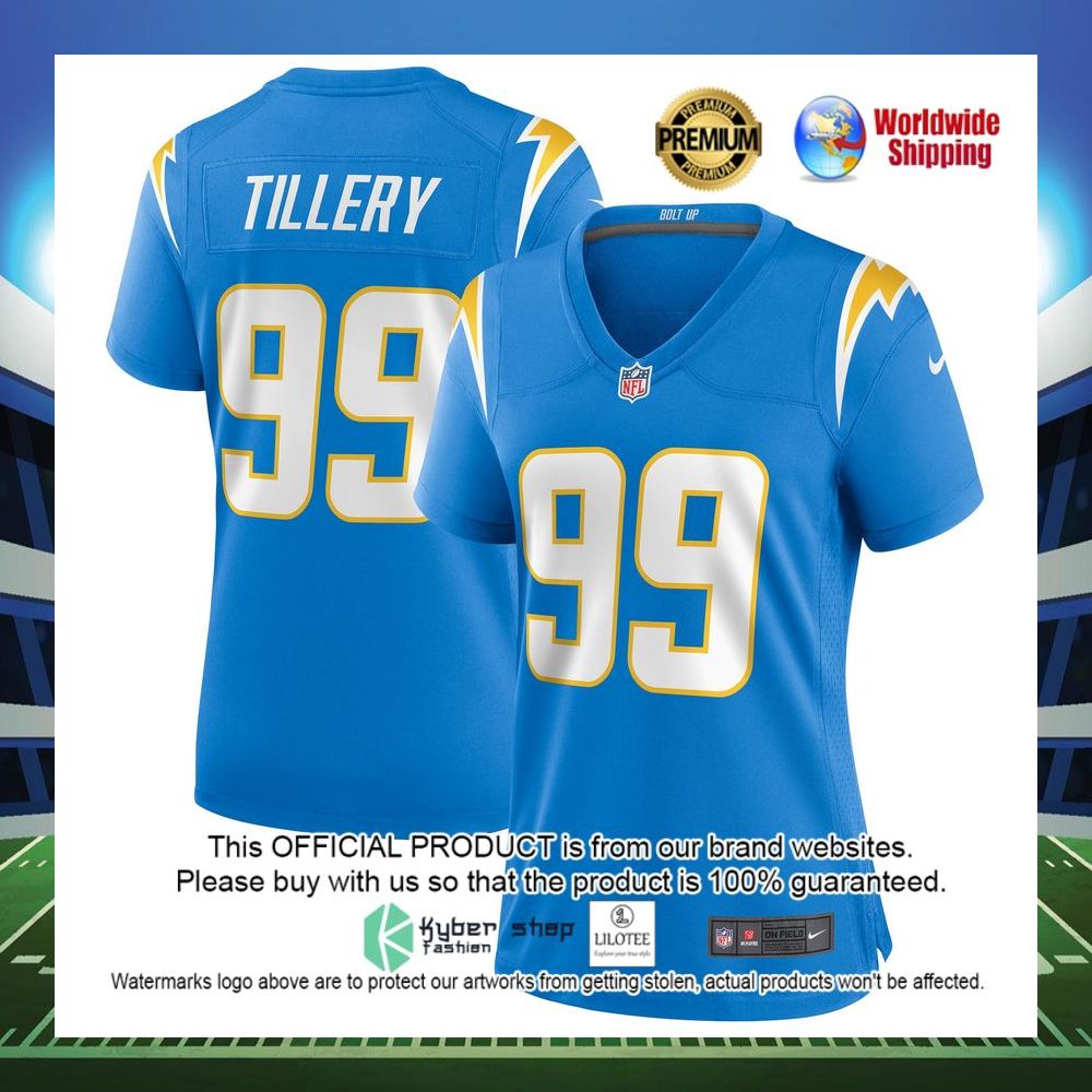 jerry tillery los angeles chargers nike womens game powder blue football jersey 1 586